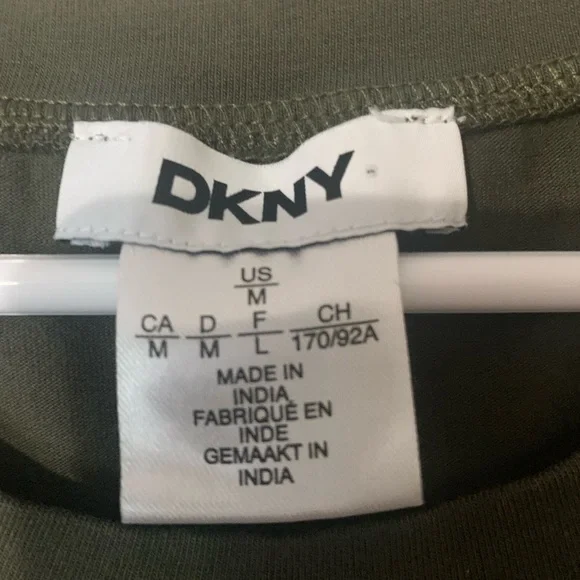 DKNY Olive Green Sleeveless Maxi Dress - Picture 3 of 3